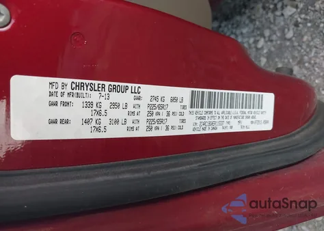 2014 Chrysler Town & Country Touring z USA, uszkodzony, nr VIN 2C4RC1BG0ER115337